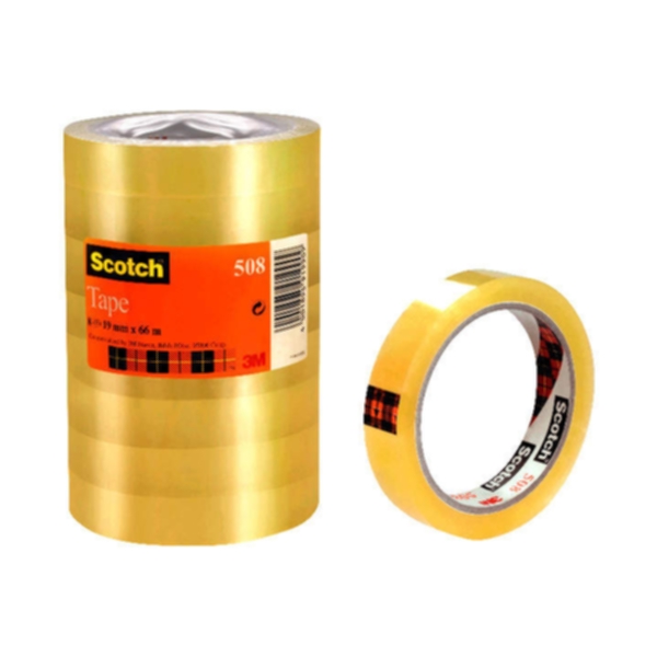 Bild av Kontorstejp Scotch 508, 66 m x 19 mm, 8 st