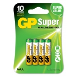Batteri 1,5 V AAA, Alkaliska (4-pack)