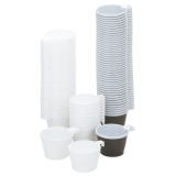 Kaffekop plast 21 cl brun/hvid, 50 stk. Kaffekop plast 21 cl brun/hvid, 50 stk.