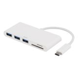 DELTACO USB-hub, USB-C (hann) til 3 x USB type A (hunn) DELTACO USB-hub, USB-C (hann) til 3 x USB type A (hunn)