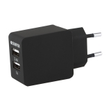 Champion Dual USB-laturi 3/230V 3.4A musta Champion Dual USB-laturi 3/230V 3.4A musta