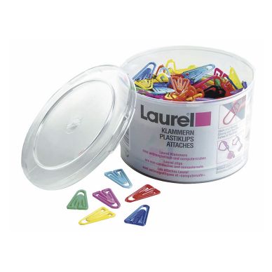 Plastic paperclips Laurel 25 mm, 500 st 4001782108416 Replace: N/A