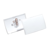 Navneskilt Clic Fold nål 90 x 54 mm, 25 stk. Navneskilt Clic Fold nål 90 x 54 mm, 25 stk.