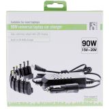 DELTACO billader laptop sigarettuttak 15-24V 6A 90W DELTACO billader laptop sigarettuttak 15-24V 6A 90W