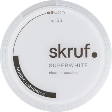 Skruf alt Skruf Superwhite No. 56 Nordic Liquorice Medium Slim