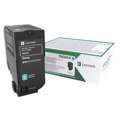 Lexmark CS727/CX727/CS728 toner cyan (Return) 13k 75B20C0 Modsvarer: N/A billede