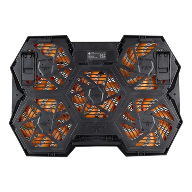 Deltaco Gaming Laptopkylare, svart/orange Deltaco Gaming Laptopkylare, svart/orange