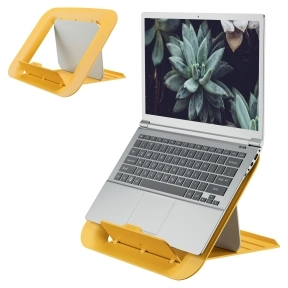 Leitz Ergo Cosy Höhenverstellbarer Laptopständer, gelb