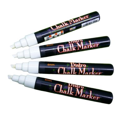 Other Blackboard Chalk Marker hvid skrå spids, 4 stk. 752481480108 Modsvarer: N/A