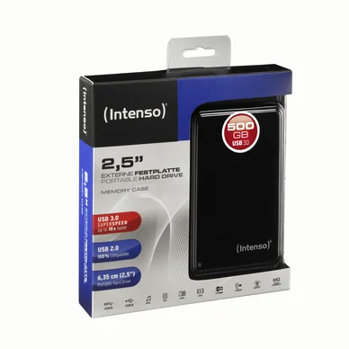 Intenso Extern hårddisk 2,5", USB 3.0 1 TB Svart