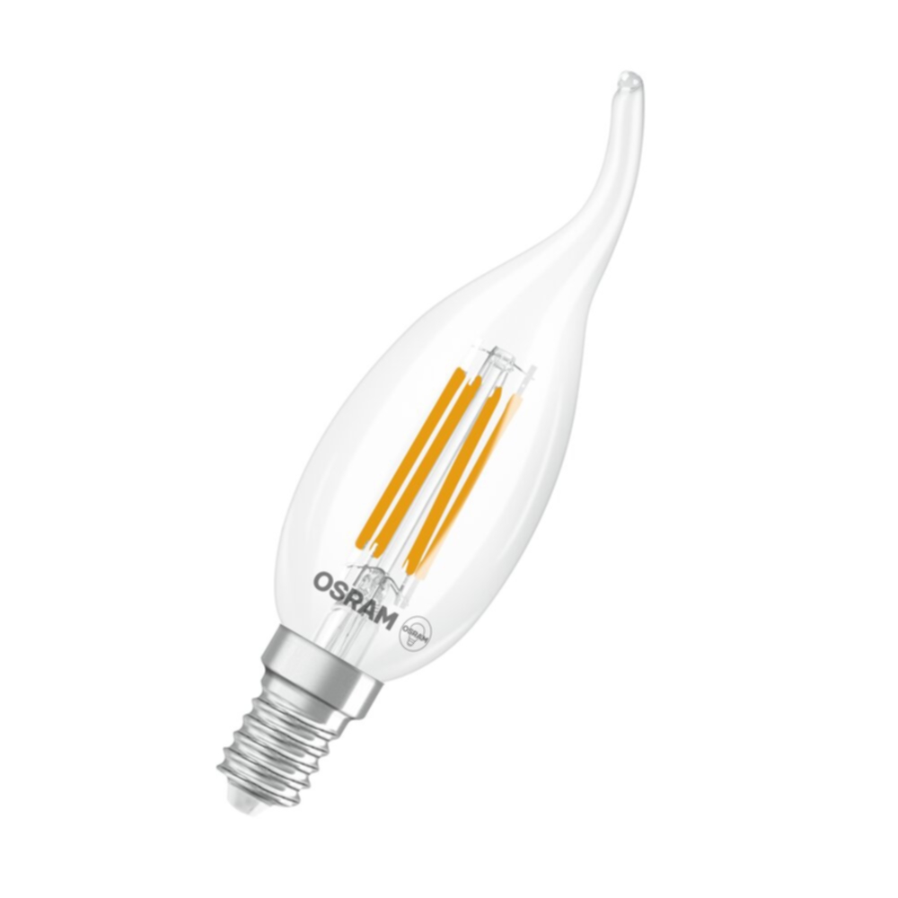 LED Kron Böjd 40 Dim Klar 3,4W 827 E14