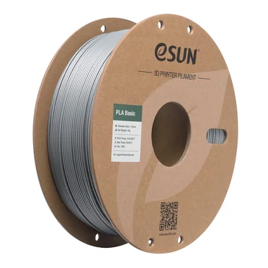 eSun eSUN PLA-Basic - Silver - 1.75mm - 1 kg 6922572211445 Modsvarer: N/A