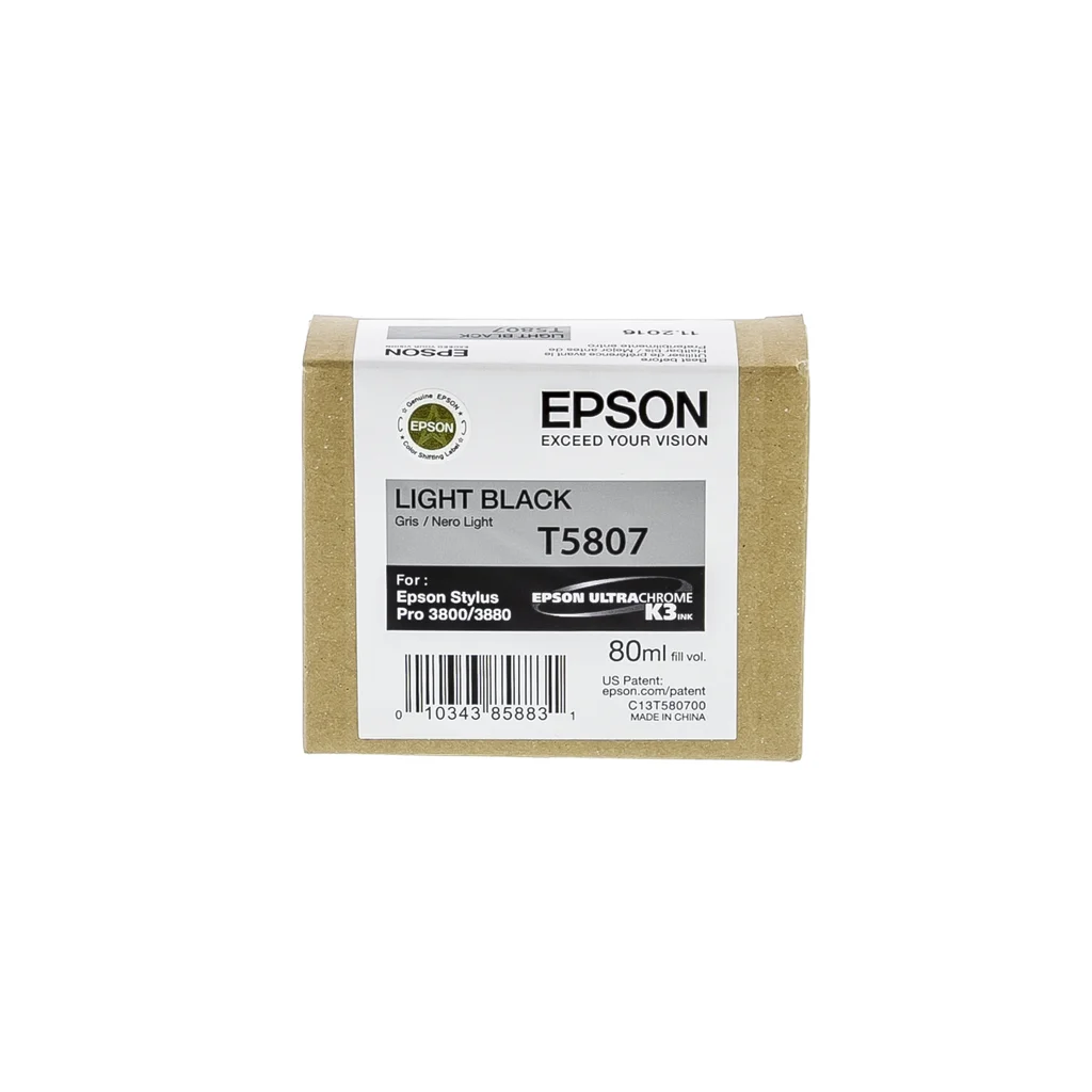 Epson T5807 Bläckpatron Ljussvart