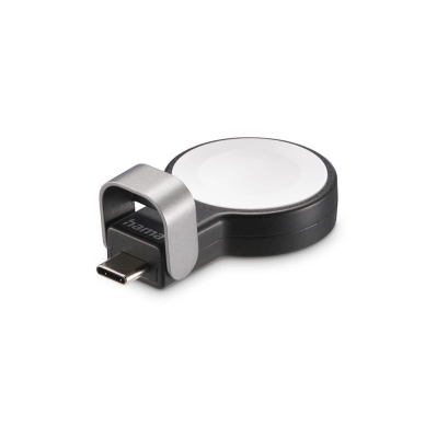 HAMA Hama Langaton laturi Apple Watchille USB-C, musta