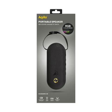 Aqiila Soundbird CM högtalare med RGB ljus och magnetfäste