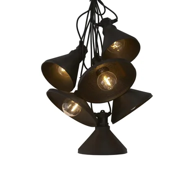 Daphne Ljusslinga 6st LED-lampor Svart 7,2m IP44 Daphne Ljusslinga 6st LED-lampor Svart 7,2m IP44