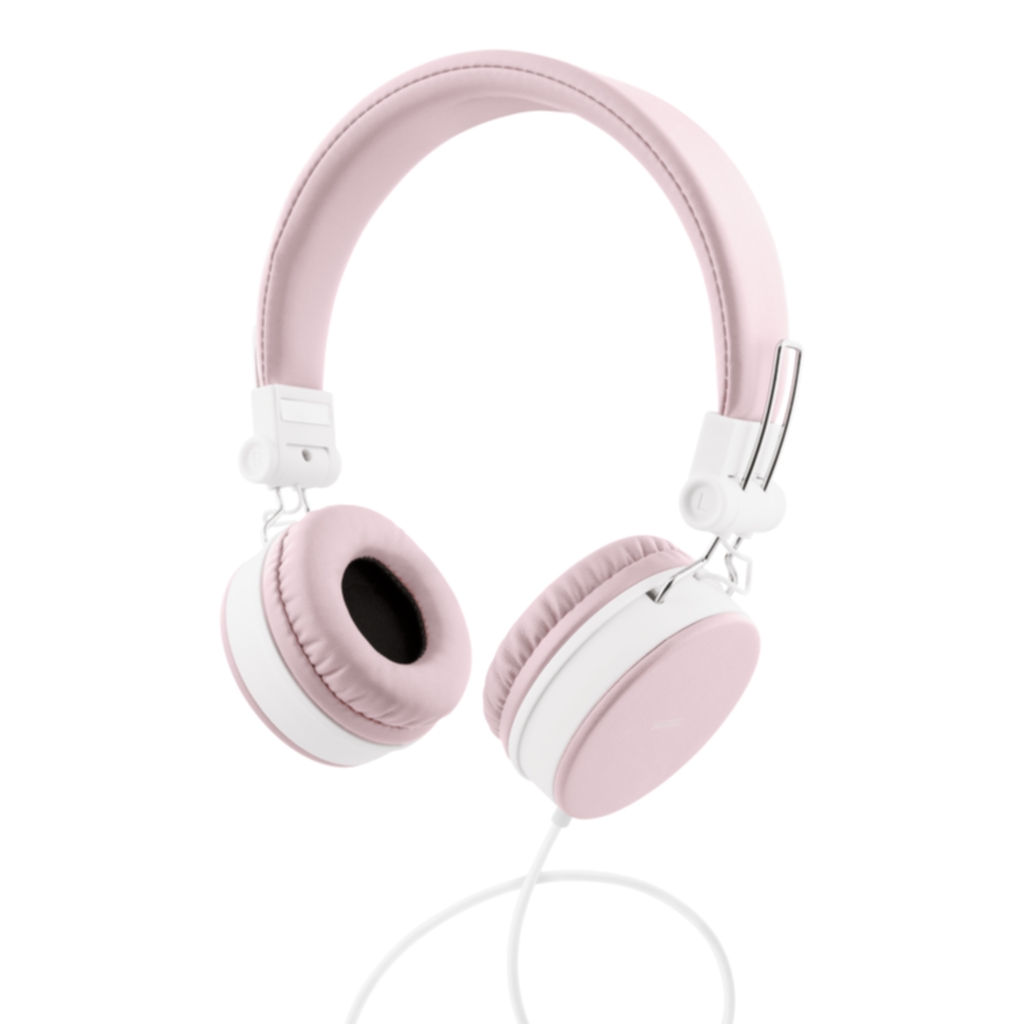 Streetz Hörlurar, 3,5 mm, fjärrkontroll, 1,5 m kabel, rosa
