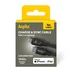 Aqiila Cablebird CB21USB-C till Lighting 30W flätad 1m svart