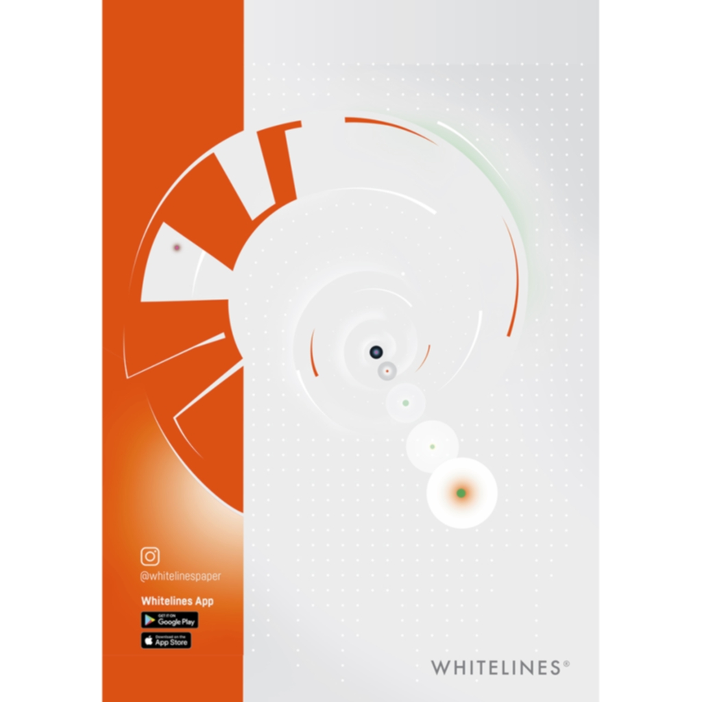 White Lines Whitelines, Spottet Papir, B5 Kontorrekvisita,Blokk og papir