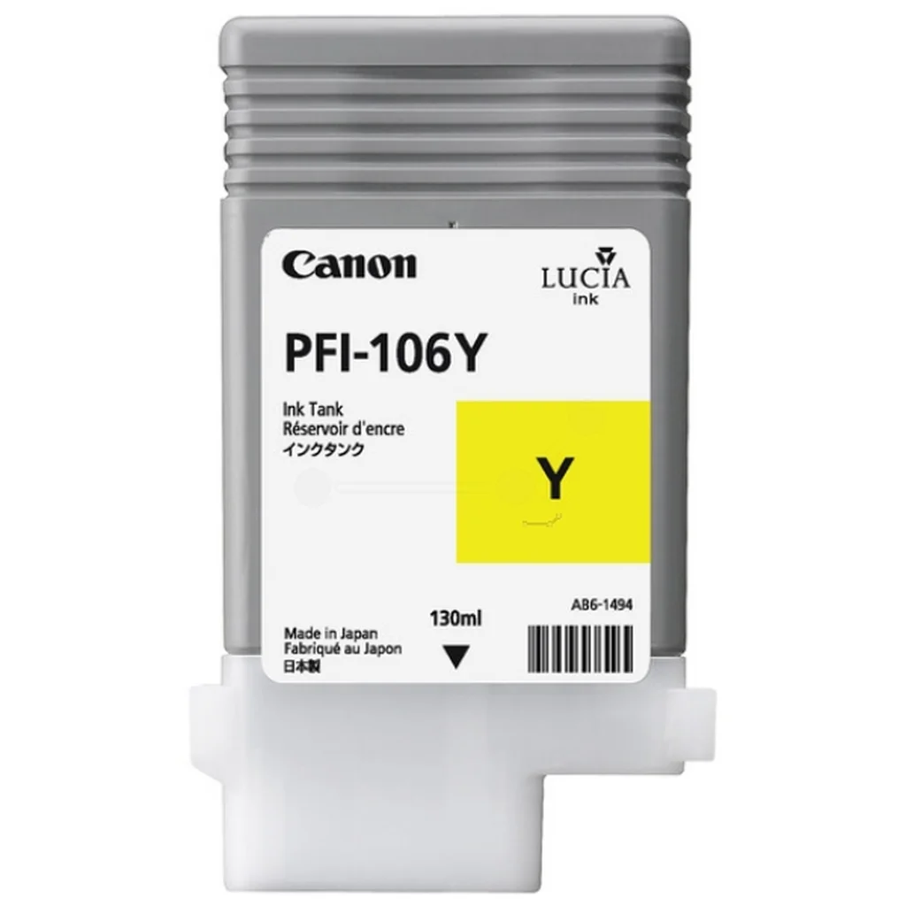 Canon PFI-106 Y Bläckpatron Gul