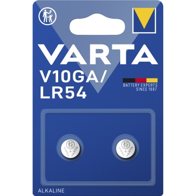 Varta Varta V10GA/LR54 Alkaline batteri - 2 pk. 4274101402 Modsvarer: N/A billede