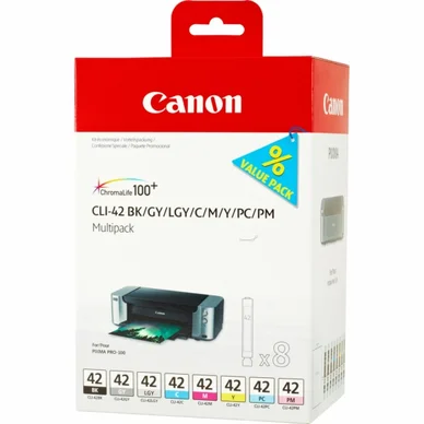 Canon Mustepatruuna MultiPack Bk,C,M,Y,LC,LM, GY,LGY, I 6384B010 Vastaa: N/A