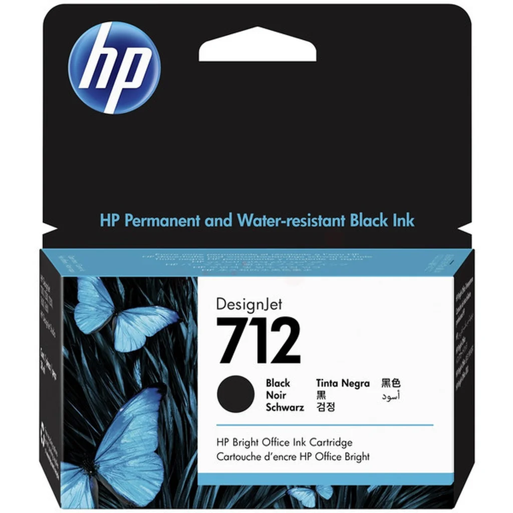 HP 712 Bläckpatron Svart