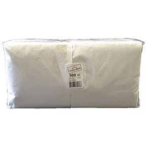 Servett 1-lags 33x33 cm vit, 600 st