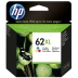 HP 62XL Mustepatruuna 3-väri