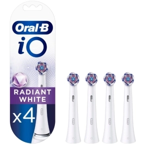 Oral-B Refiller iO Radiant 4-pakkaus, valkoinen