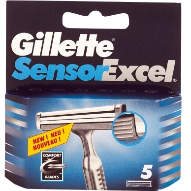 Gillette alt Gillette Sensor Excel Barberblade 5-pakning
