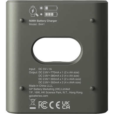 GP Recyko Everyday batteriladdare (USB) inkl 4 AAA 850 mAh