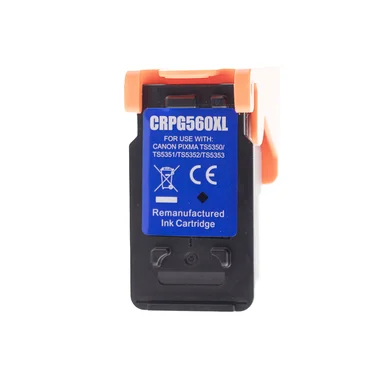 WL Blækpatron, erstatter Canon PG-560XL, sort CA-560XL Modsvarer: PG-560XL