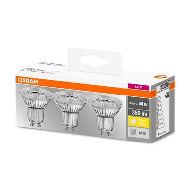 LED-lampa GU10 Spotlight 4,3W 2700K 350 lumen 3-pack LED-lampa GU10 Spotlight 4,3W 2700K 350 lumen 3-pack