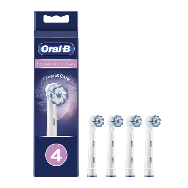 Oral-B alt Brossettes de rechange Sensitive Clean & Care, Lot de 4