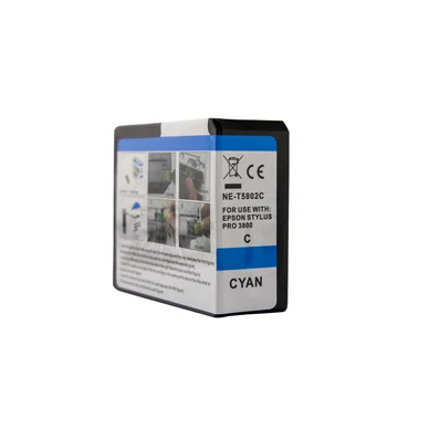WL Blækpatron, erstatter Epson T5802, cyan, 84 ml 0T5802 Modsvarer: T5802