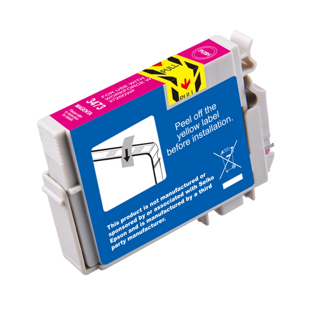 Bläckpatron, ersätter Epson 34XL, magenta, 950 sidor