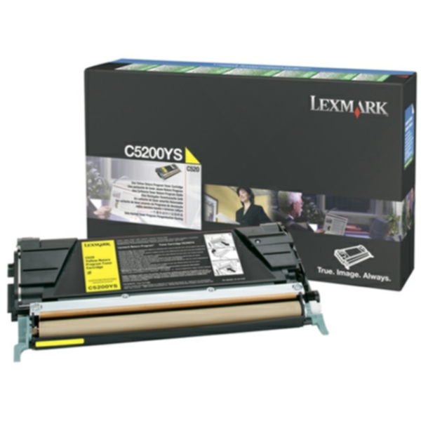 Lexmark Tonerkassett gul 1.500 sider return C5200YS