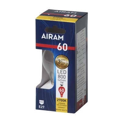AIRAM alt Airam LED A60 7W/827 E27 FIL