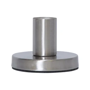 Star Trading lampfot borstad metall Glans 8,5cm E27
