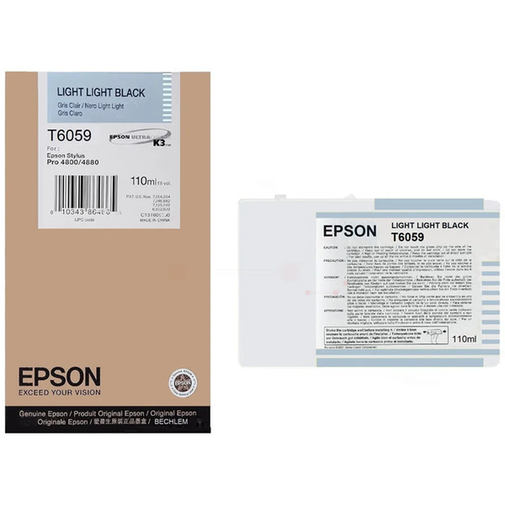 Epson T6059 Bläckpatron Ljussvart
