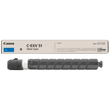 Canon Canon C-EXV 51 C Tonerkassett cyan, 60.000 sider 0482C002 Modsvarer: N/A billede