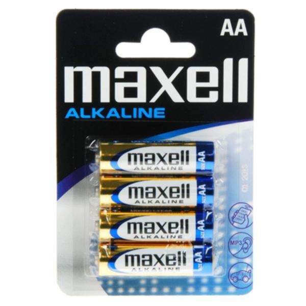 MAXELL Maxell Batterier LR6/AA Alkaliske 4-pakk