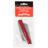 Original Doppio grå puter 3 pk + røde puter 1 pk Tilbehør til støvsuger,Munnstykker og børster