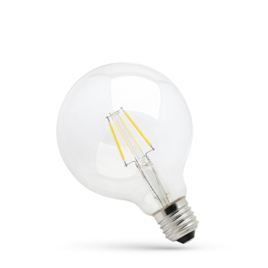 Spectrum LED alt LED Lampa Glob Klar E27 4W 2700K 450 lumen