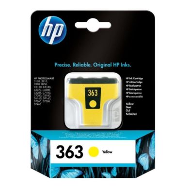 HP 363 Bläckpatron gul, 500 sidor