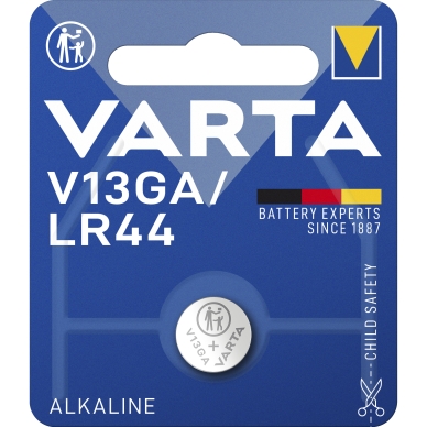 Varta Varta V13GA/LR44 Alkalisk batteri - 1 pk.. 4276101401 Modsvarer: N/A