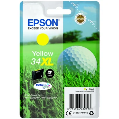 Epson Epson 34XL Mustepatruuna Keltainen T3474 Vastaa: N/A