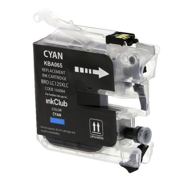 Bläckpatron cyan, ersätter Brother LC125XL-C