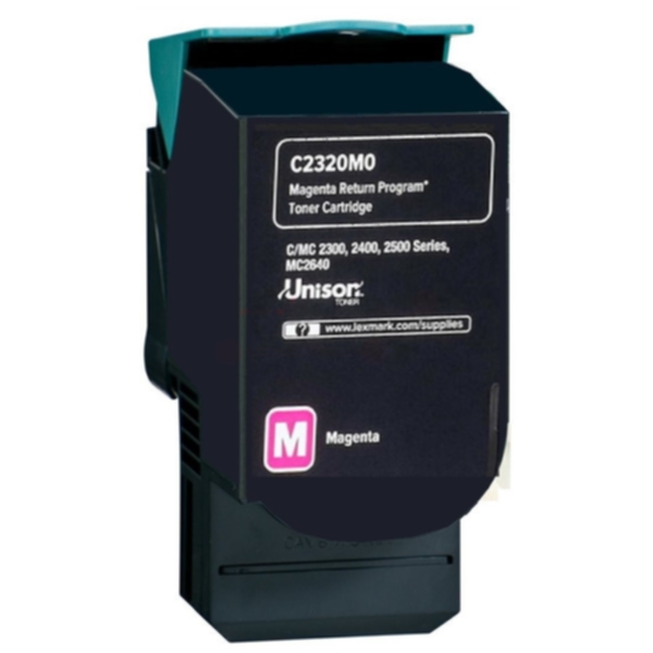Lexmark Lexmark C2320M0 Tonerkassett magenta 1.000 sider C2320M0 Tilsvarer: N/A
